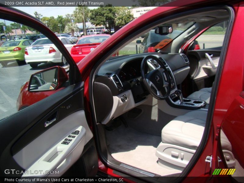 Red Jewel / Light Titanium 2009 GMC Acadia SLT AWD