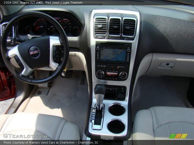 Red Jewel / Light Titanium 2009 GMC Acadia SLT AWD