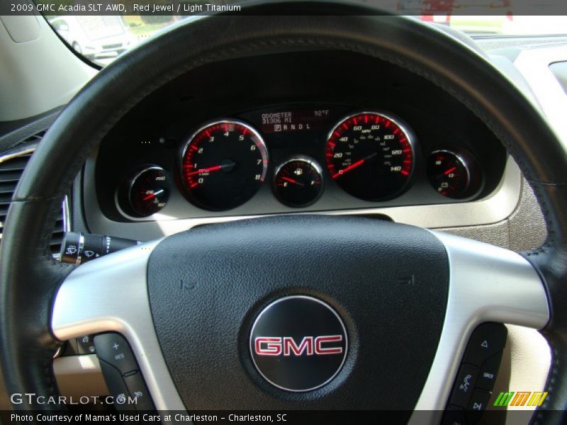 Red Jewel / Light Titanium 2009 GMC Acadia SLT AWD