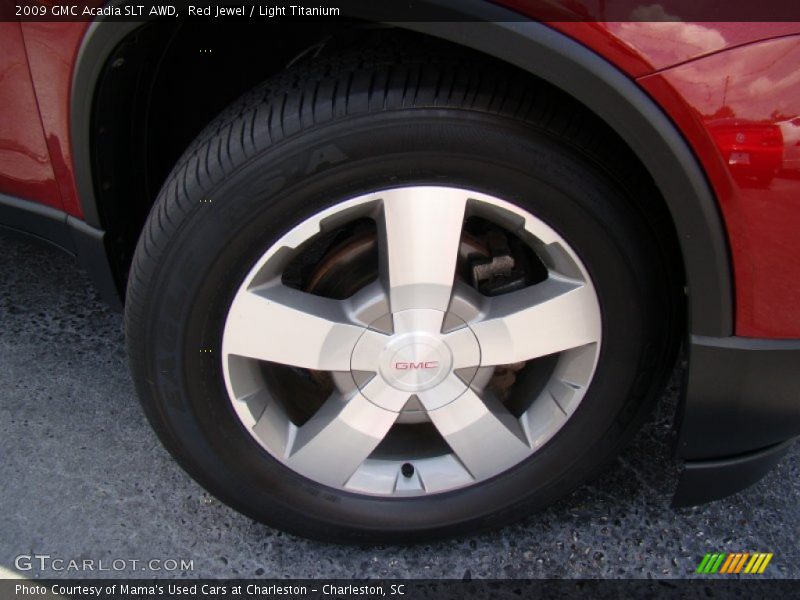 Red Jewel / Light Titanium 2009 GMC Acadia SLT AWD