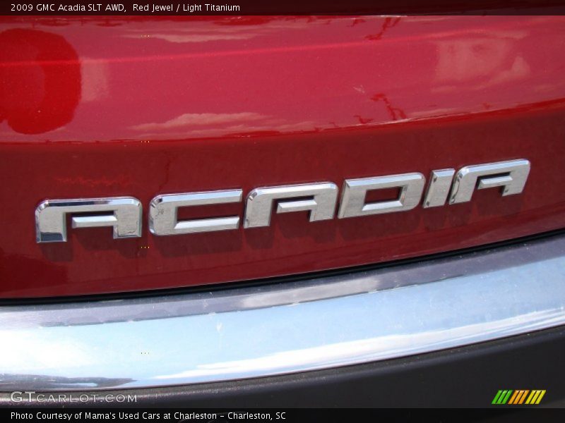 Red Jewel / Light Titanium 2009 GMC Acadia SLT AWD