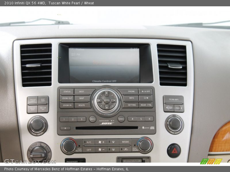Tuscan White Pearl / Wheat 2010 Infiniti QX 56 4WD