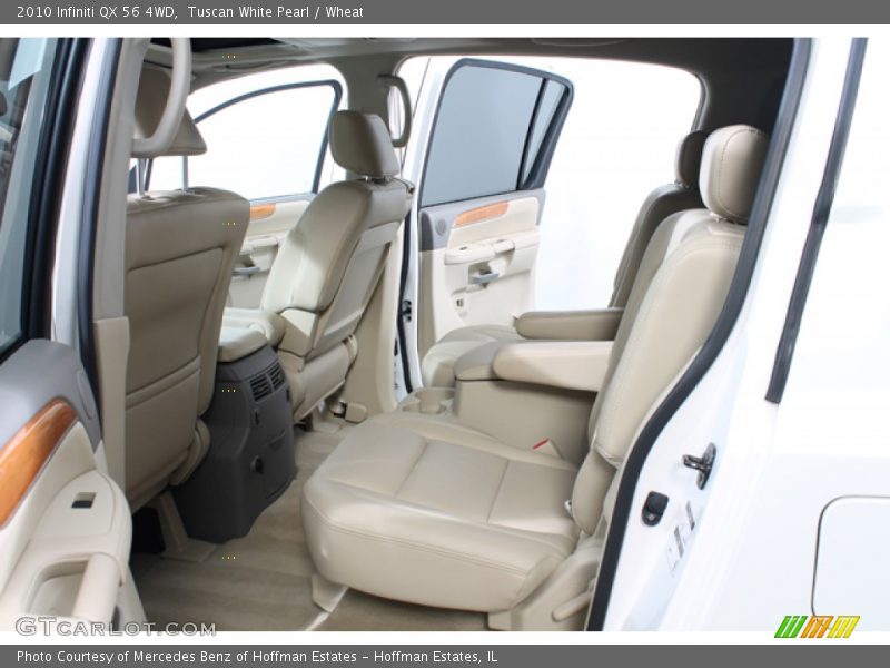 Tuscan White Pearl / Wheat 2010 Infiniti QX 56 4WD