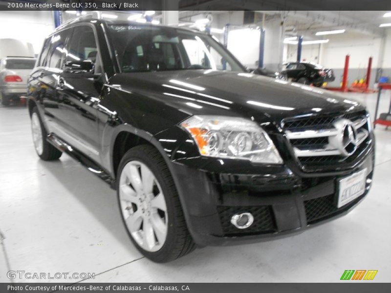 Black / Black 2010 Mercedes-Benz GLK 350