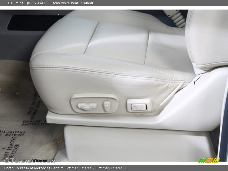 Tuscan White Pearl / Wheat 2010 Infiniti QX 56 4WD