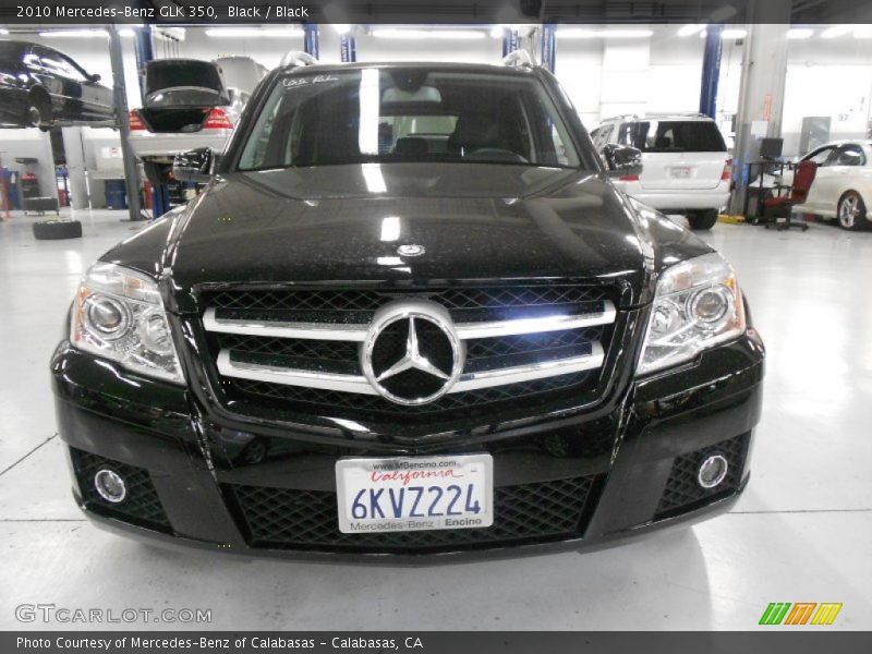 Black / Black 2010 Mercedes-Benz GLK 350