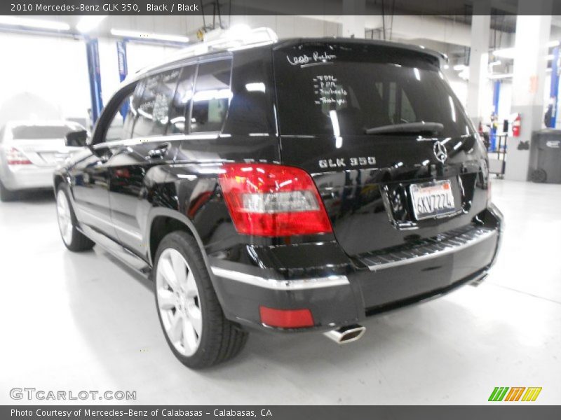 Black / Black 2010 Mercedes-Benz GLK 350