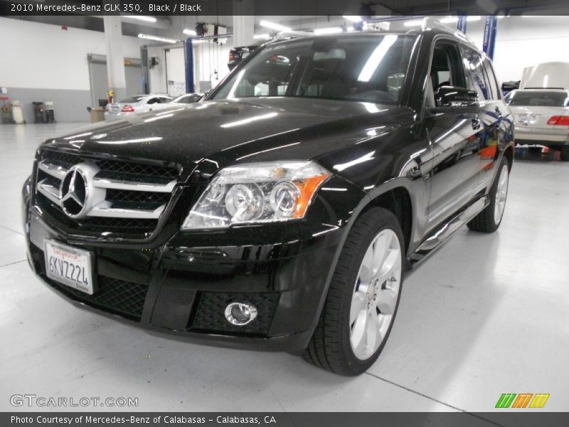 Black / Black 2010 Mercedes-Benz GLK 350