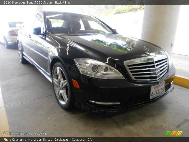 Black / Black 2010 Mercedes-Benz S 550 Sedan