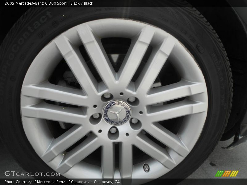 Black / Black 2009 Mercedes-Benz C 300 Sport