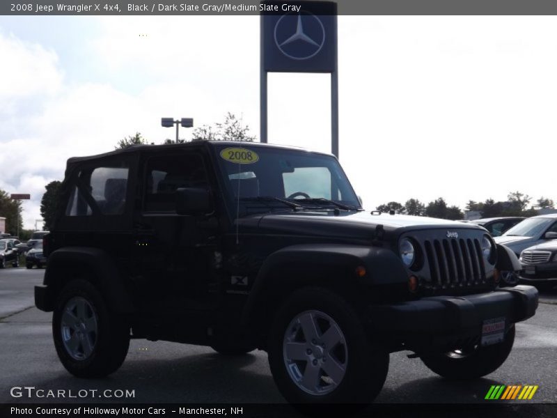Black / Dark Slate Gray/Medium Slate Gray 2008 Jeep Wrangler X 4x4