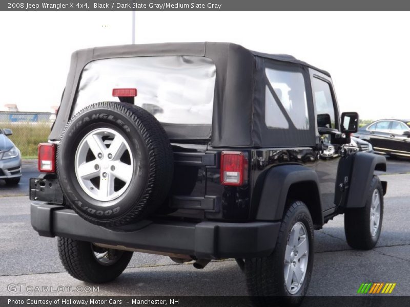Black / Dark Slate Gray/Medium Slate Gray 2008 Jeep Wrangler X 4x4