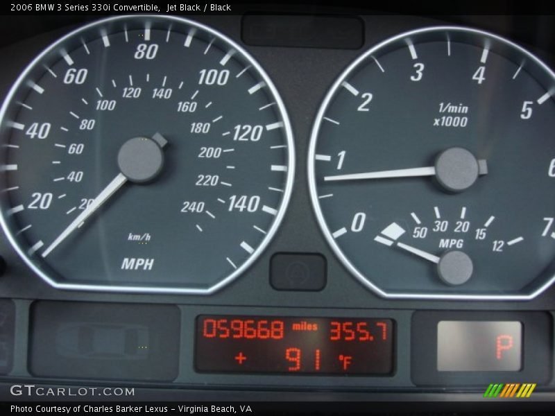 Jet Black / Black 2006 BMW 3 Series 330i Convertible