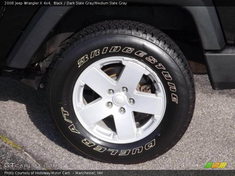 Black / Dark Slate Gray/Medium Slate Gray 2008 Jeep Wrangler X 4x4