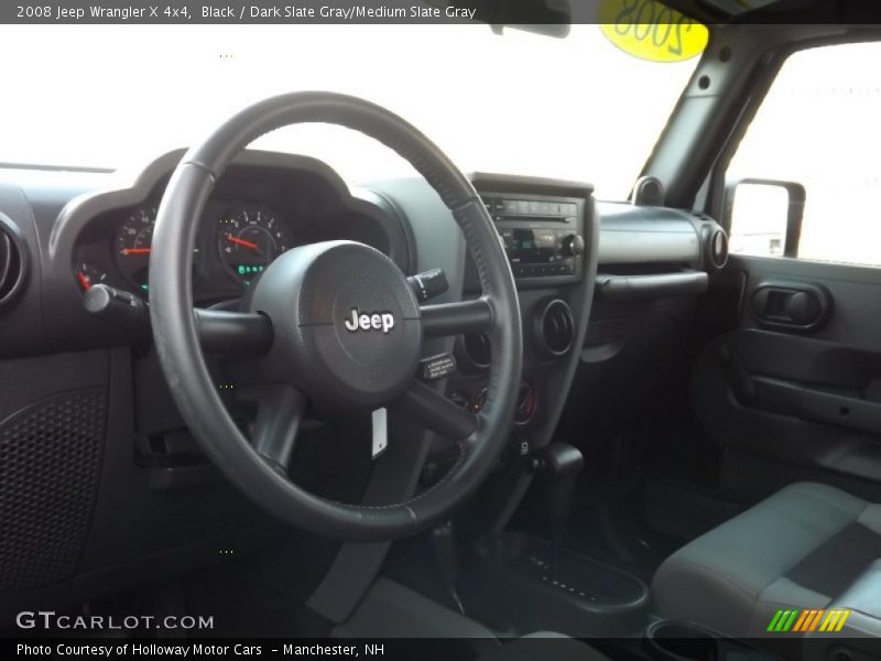 Black / Dark Slate Gray/Medium Slate Gray 2008 Jeep Wrangler X 4x4