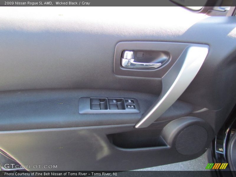Wicked Black / Gray 2009 Nissan Rogue SL AWD