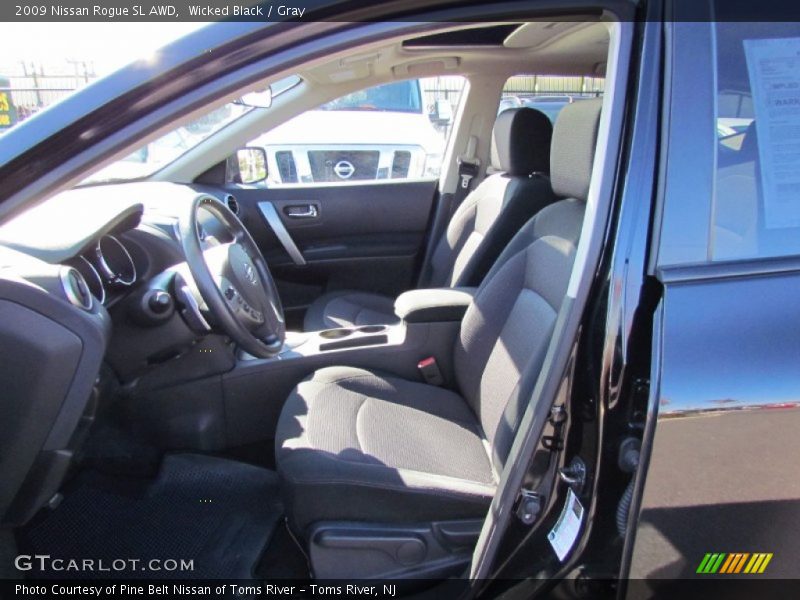 Wicked Black / Gray 2009 Nissan Rogue SL AWD