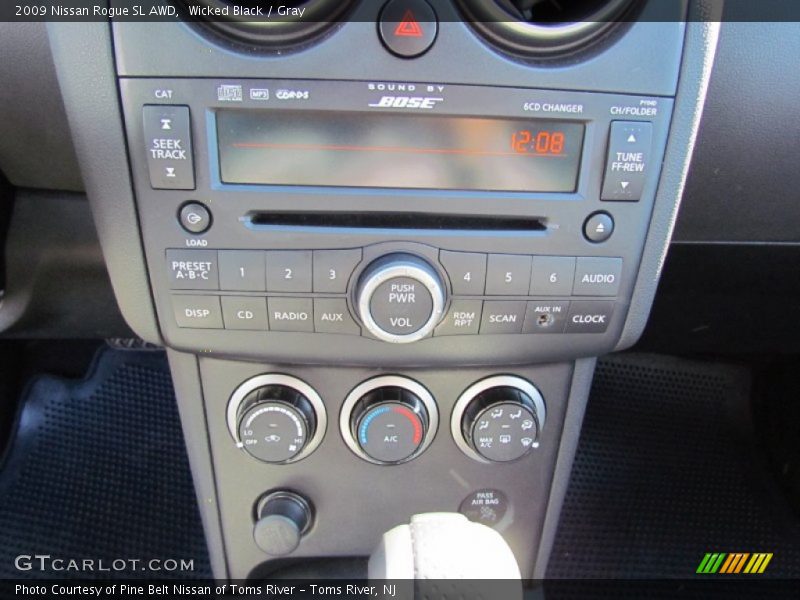 Wicked Black / Gray 2009 Nissan Rogue SL AWD