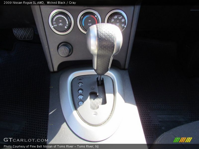 Wicked Black / Gray 2009 Nissan Rogue SL AWD