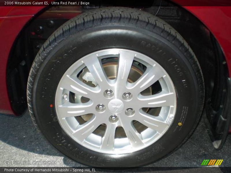 Ultra Red Pearl / Beige 2006 Mitsubishi Galant ES