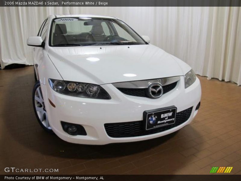 Performance White / Beige 2006 Mazda MAZDA6 s Sedan