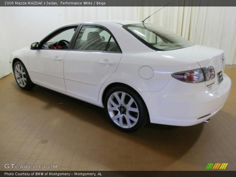 Performance White / Beige 2006 Mazda MAZDA6 s Sedan