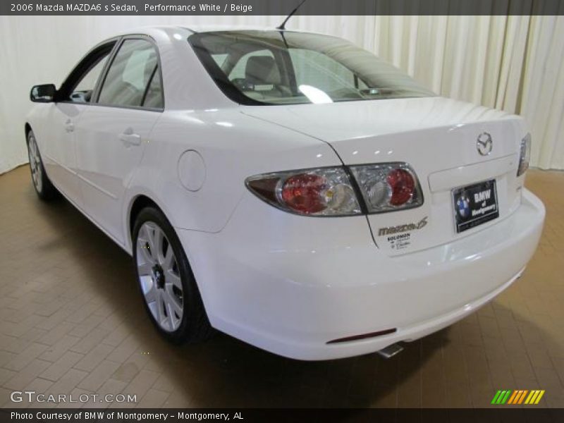 Performance White / Beige 2006 Mazda MAZDA6 s Sedan