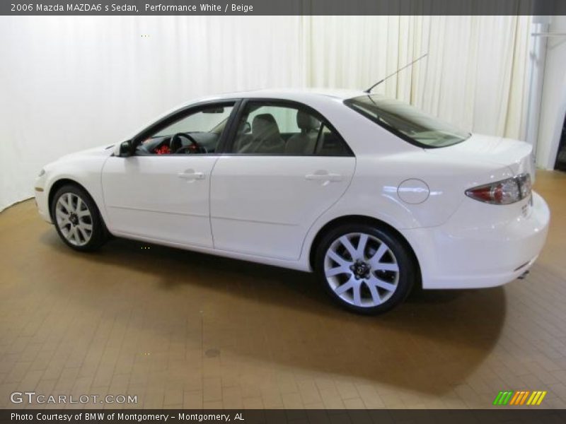 Performance White / Beige 2006 Mazda MAZDA6 s Sedan