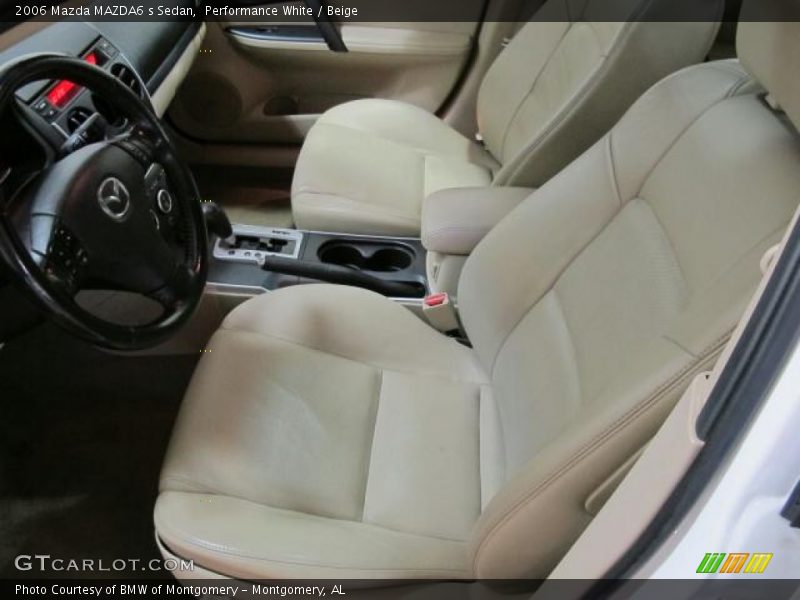 Performance White / Beige 2006 Mazda MAZDA6 s Sedan