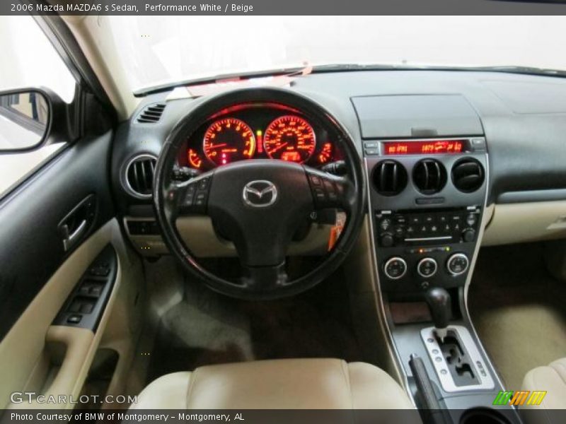 Performance White / Beige 2006 Mazda MAZDA6 s Sedan