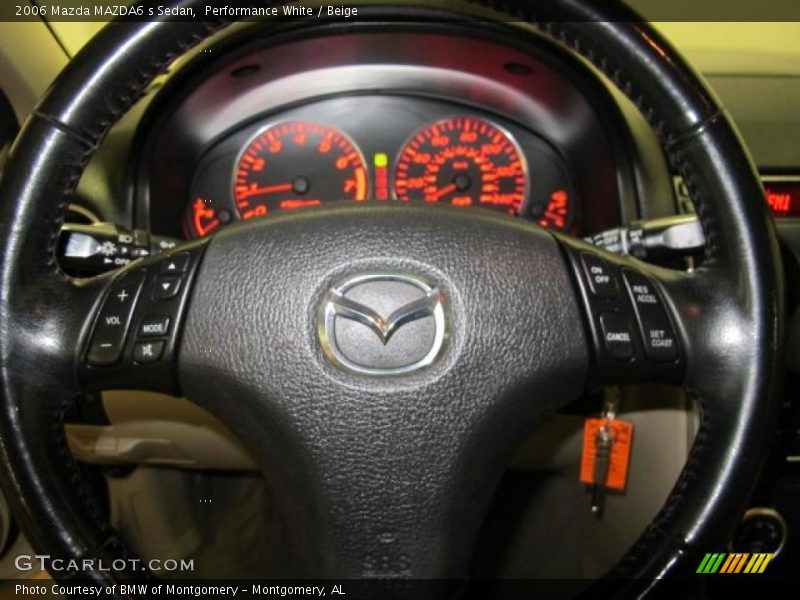 Performance White / Beige 2006 Mazda MAZDA6 s Sedan