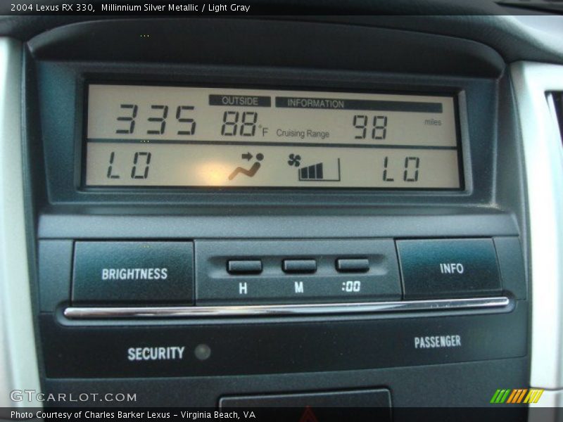 Millinnium Silver Metallic / Light Gray 2004 Lexus RX 330
