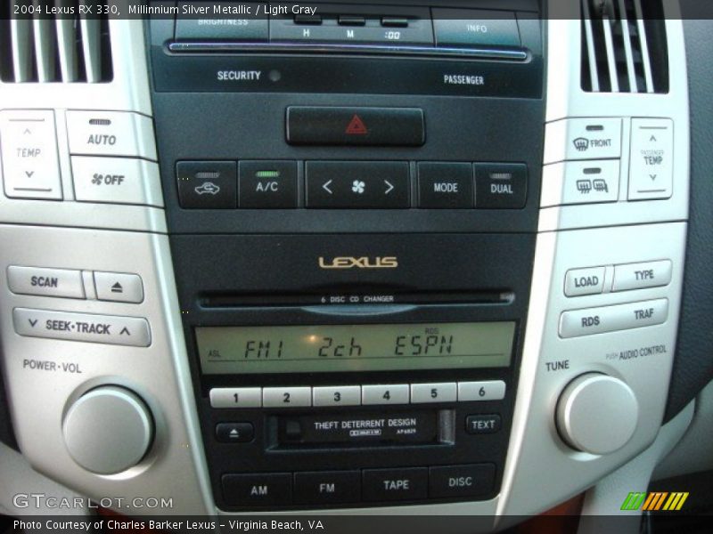 Millinnium Silver Metallic / Light Gray 2004 Lexus RX 330