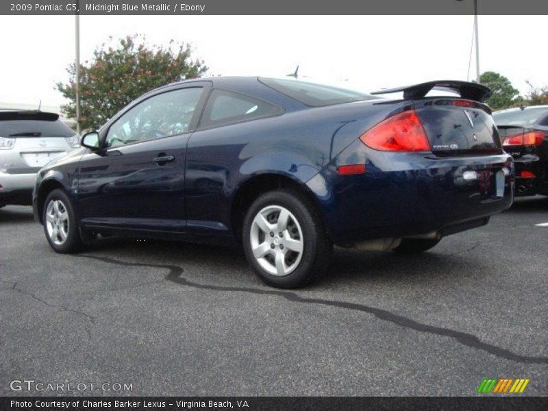 Midnight Blue Metallic / Ebony 2009 Pontiac G5