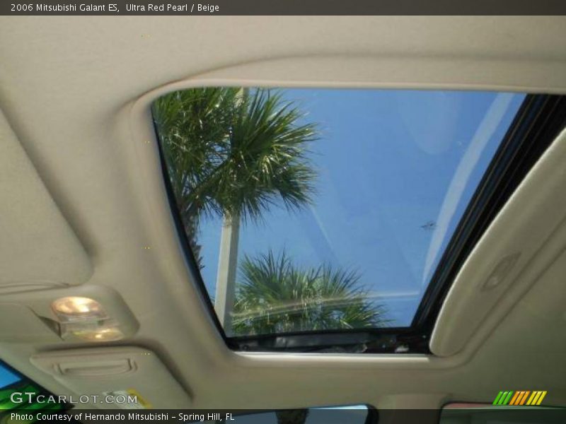 Ultra Red Pearl / Beige 2006 Mitsubishi Galant ES