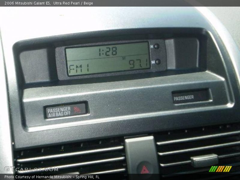 Ultra Red Pearl / Beige 2006 Mitsubishi Galant ES
