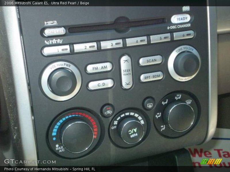 Ultra Red Pearl / Beige 2006 Mitsubishi Galant ES