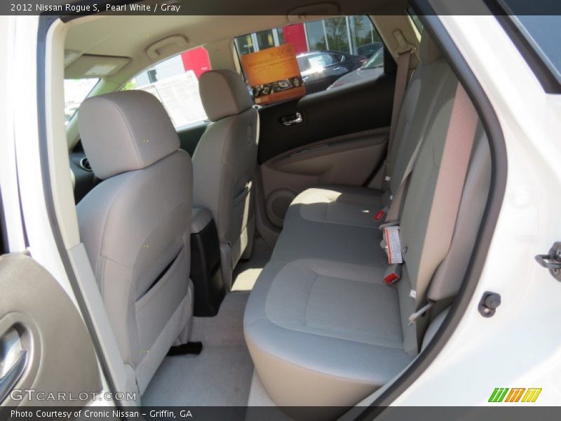 Pearl White / Gray 2012 Nissan Rogue S