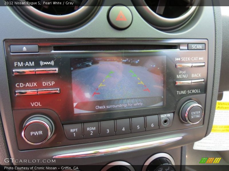 Pearl White / Gray 2012 Nissan Rogue S