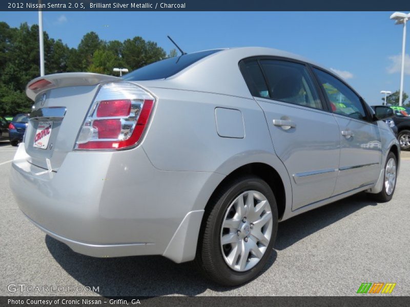 Brilliant Silver Metallic / Charcoal 2012 Nissan Sentra 2.0 S