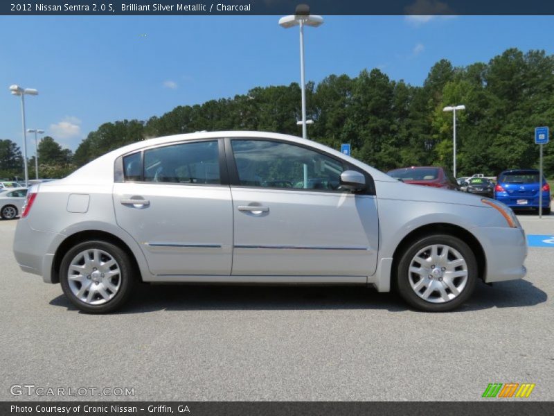 Brilliant Silver Metallic / Charcoal 2012 Nissan Sentra 2.0 S