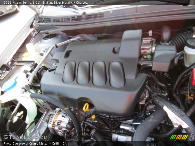 Brilliant Silver Metallic / Charcoal 2012 Nissan Sentra 2.0 S