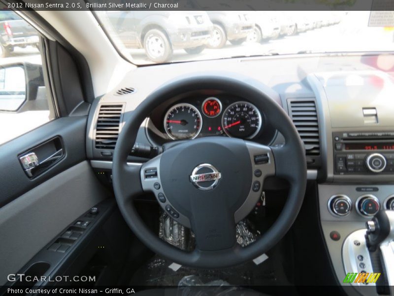 Brilliant Silver Metallic / Charcoal 2012 Nissan Sentra 2.0 S