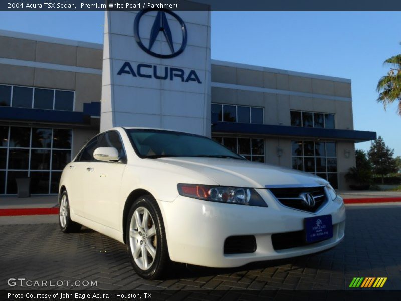 Premium White Pearl / Parchment 2004 Acura TSX Sedan