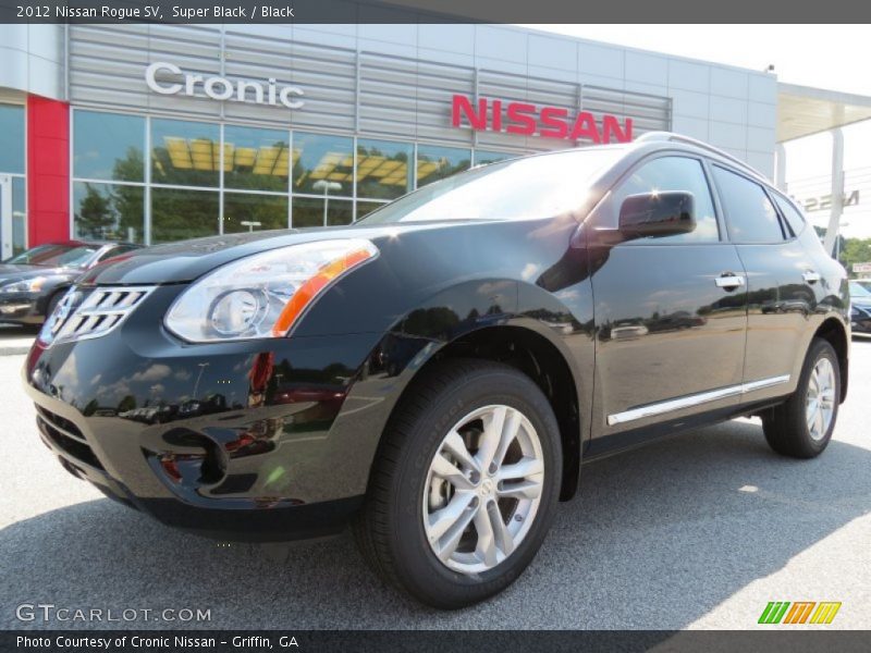 Super Black / Black 2012 Nissan Rogue SV