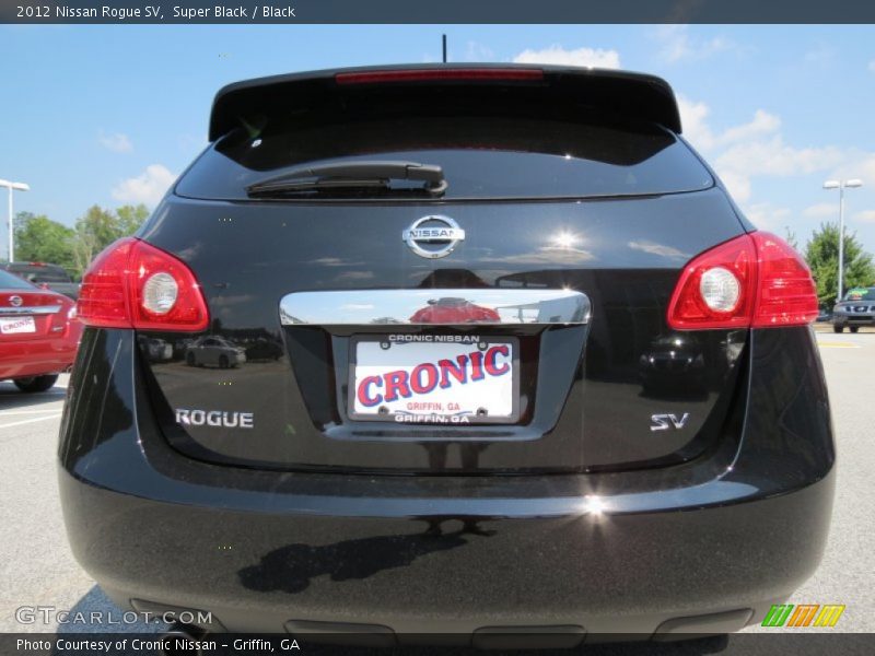 Super Black / Black 2012 Nissan Rogue SV