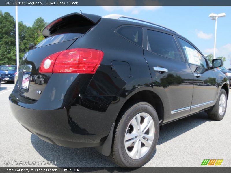Super Black / Black 2012 Nissan Rogue SV