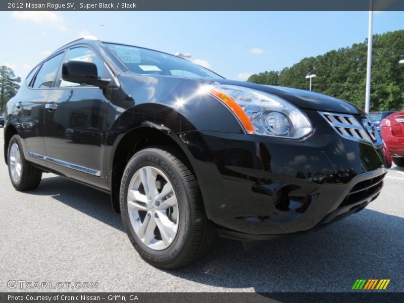 Super Black / Black 2012 Nissan Rogue SV