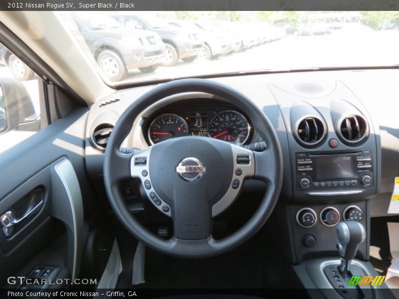 Super Black / Black 2012 Nissan Rogue SV
