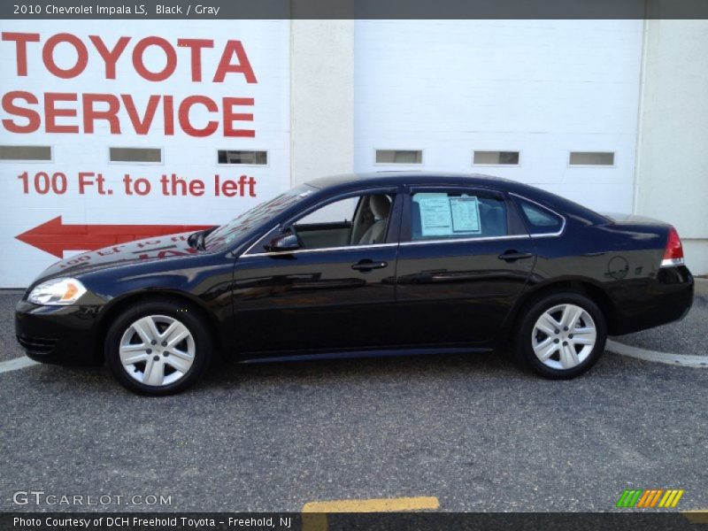Black / Gray 2010 Chevrolet Impala LS
